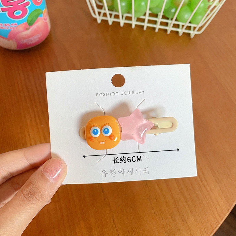 Hàng Mới Về Kẹp Tóc Mái Lượn Sóng Họa Tiết Hoạt Hình Dễ Thương Cho Nữ
