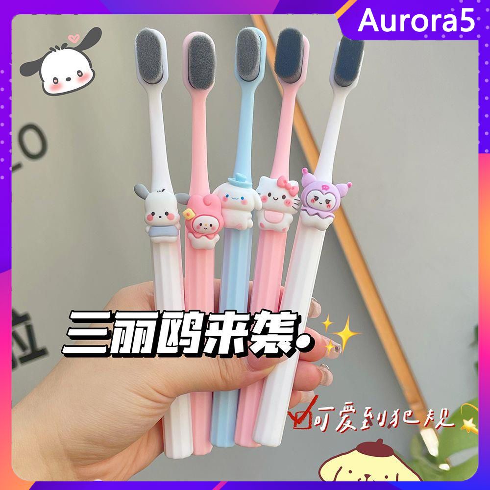 Bàn Chải Đánh Răng Lông Mềm Hình Sanrio Dễ Thương Cho Gia Đình