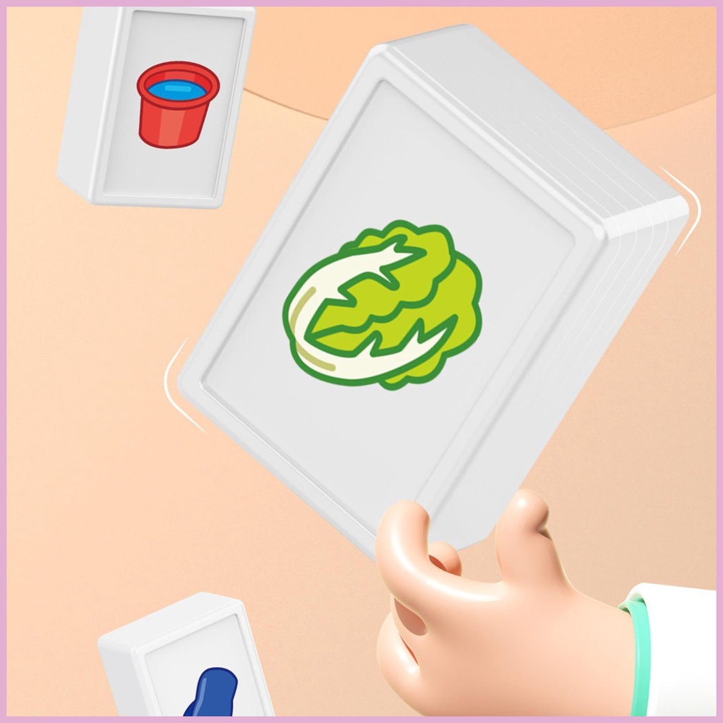 Bộ Thẻ Bài Chơi Mạt Chược Vui Nhộn Cho Bé