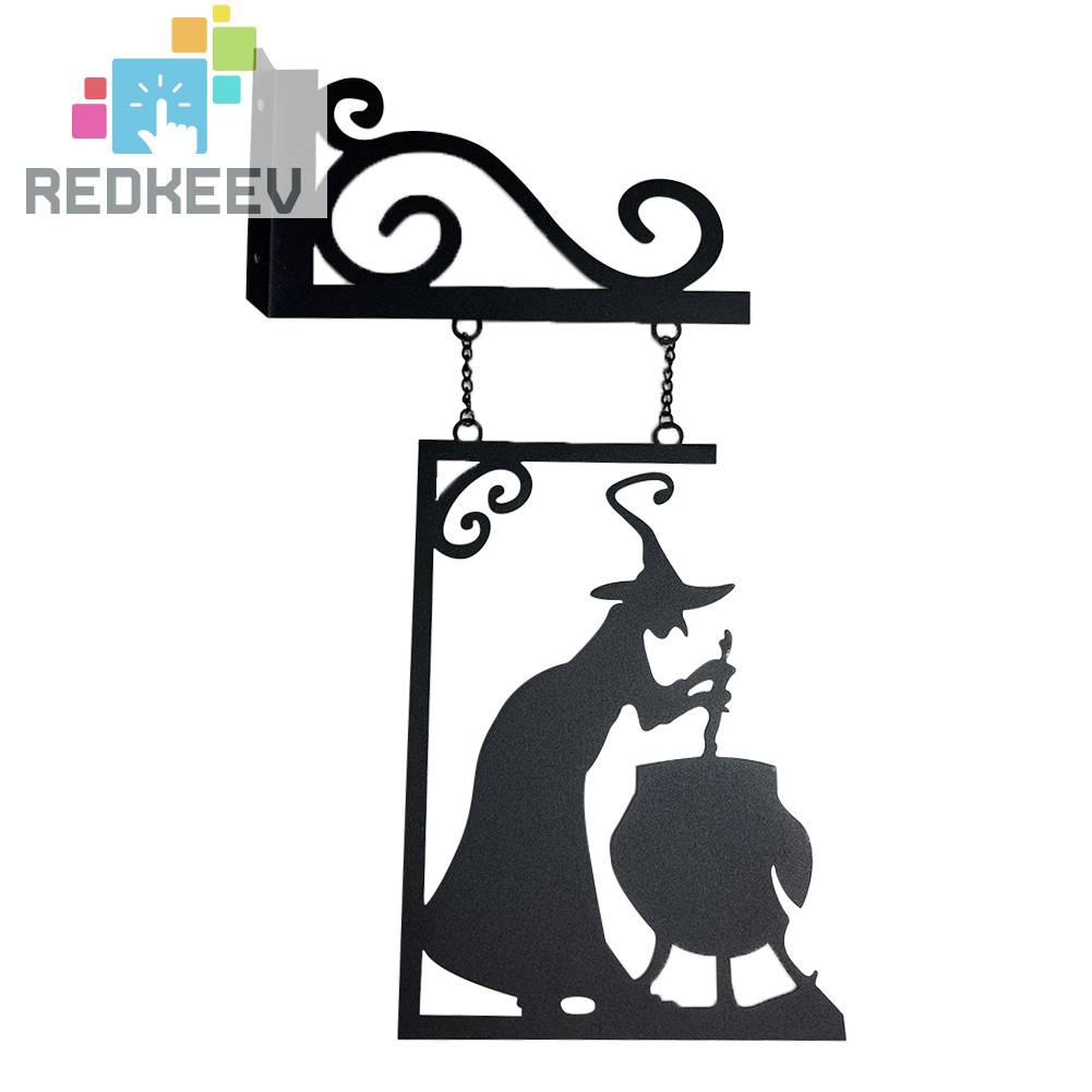 Biển Hiệu Phù Thủy Màu Đen Treo Tường Chống Ăn Mòn Trang Trí Nhà Cửa / Sân Vườn