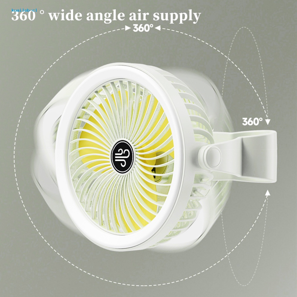 Quạt Làm Mát Để Bàn 5V 4W Đa Năng Có Thể Sạc Lại Kèm Móc Treo Tiện Dụng