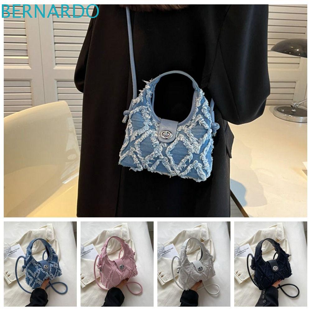 Bernardo Túi Xách Vải Canvas Họa Tiết Kẻ Ô Đơn Giản Cho Nữ