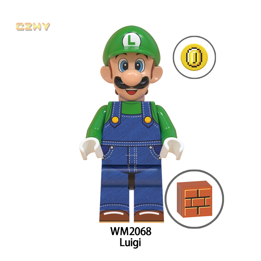 Mô Hình Đồ Chơi Nhân Vật Hoạt Hình Mario Luigi Bros Kinopio Koopa Yoshi WM6103