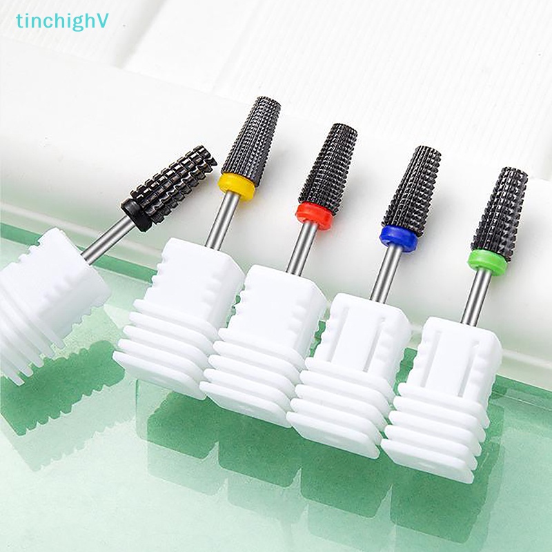 Đầu Mài Đánh Bóng Móng Tay Bằng Sứ Màu Đen Chuyên Dụng