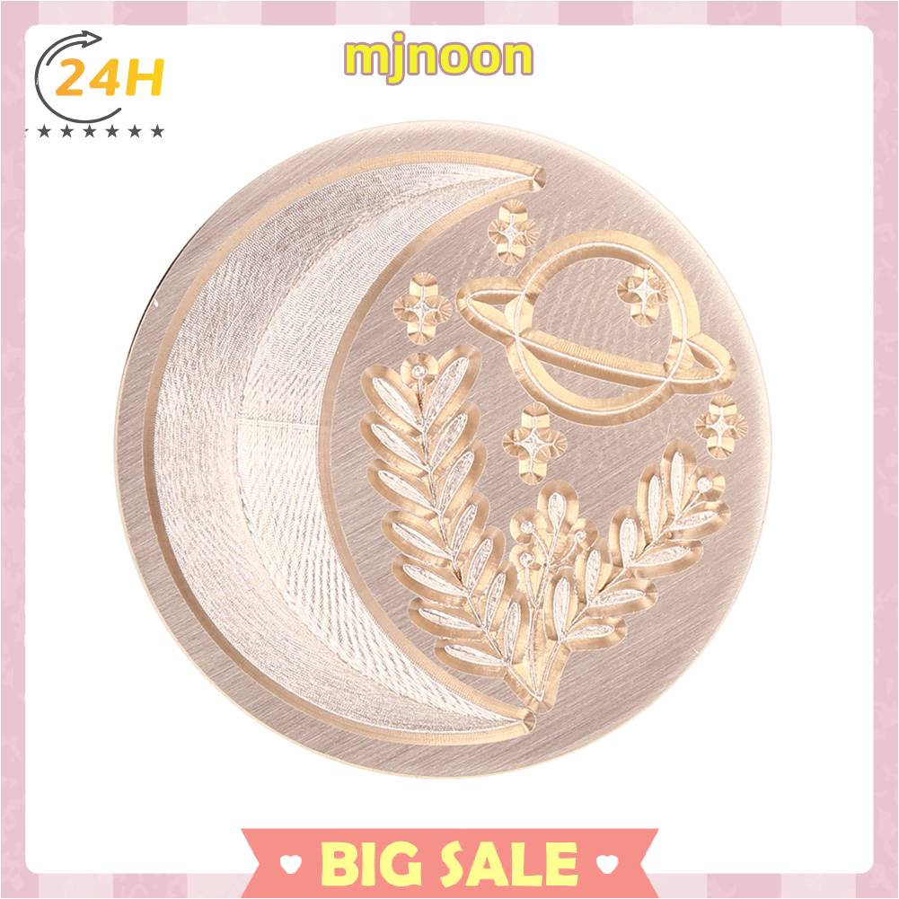 Con Dấu Sáp Tròn In Hình Mặt Trời Mặt Trăng Ngôi Sao Trang Trí Đám Cưới