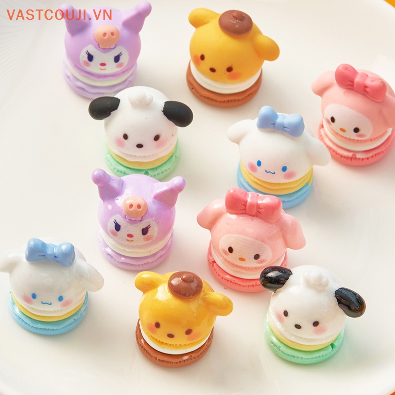 SANRIO Bộ 2 Miếng Dán Trang Trí Điện Thoại Hình Kem 3D Màu Macaron Xinh Xắn DIY