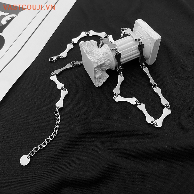 Vòng Tay Dây Xích Bằng Thép Titan Không Phai Màu Phong Cách Gothic Cho Nam Và Nữ