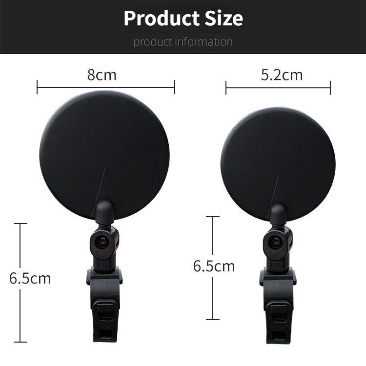 Gương Chiếu Hậu 8cm Phong Cách Retro Dành Cho Xe Đạp Điện