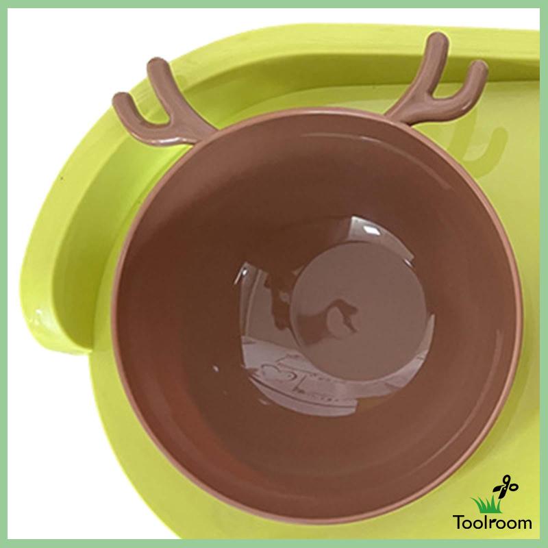 Bát Đựng Thức Ăn Nước Uống Hai Ngăn Có Thể Uốn Cong Cho Thú Cưng