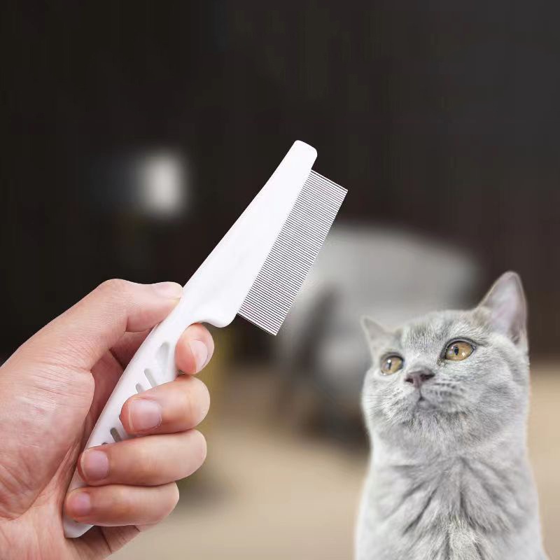 Lược Chải Lông Cho Mèo - Bàn Chải Lông Cho Mèo Lông Ngắn Làm Từ Thép Không Gỉ