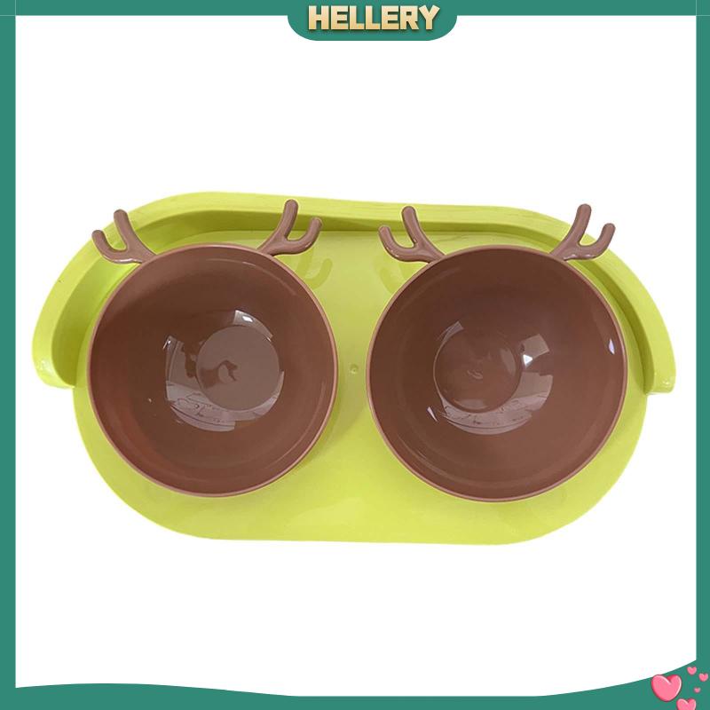 Bát Đựng Thức Ăn Nước Uống Hai Ngăn Có Thể Uốn Cong Cho Thú Cưng