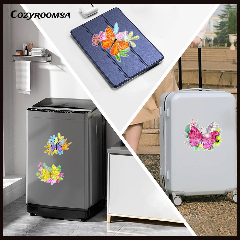 Sticker Khảm Đá Dán Trang Trí Hình Động Vật