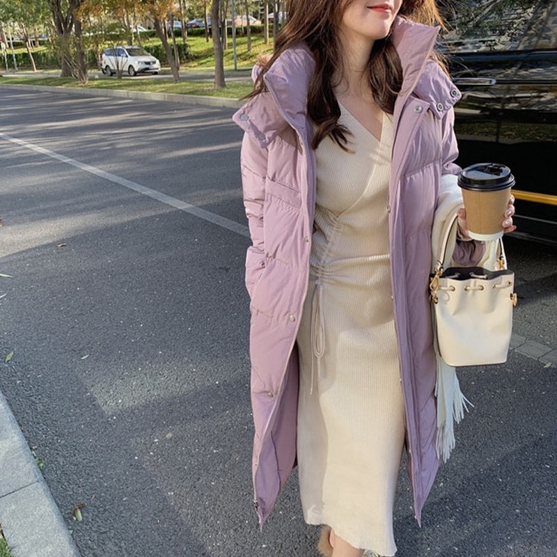 Đầm Dệt Kim Dài Tay Cổ Chữ V Thiết Kế Xẻ Tà Thời Trang Mới Cho Nữ