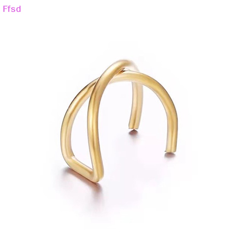 {Ffsd} Set 12 Bông Tai Kẹp Vành Tai Hình Lá Không Cần Xỏ Lỗ Dành Cho Nữ