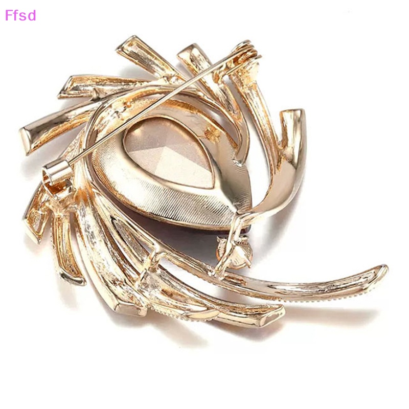 Ghim Cài Áo Đính Đá Pha Lê Nhẹ Nhàng Thanh Lịch Cao Cấp Cho Nữ {Ffsd} {Ffsd}