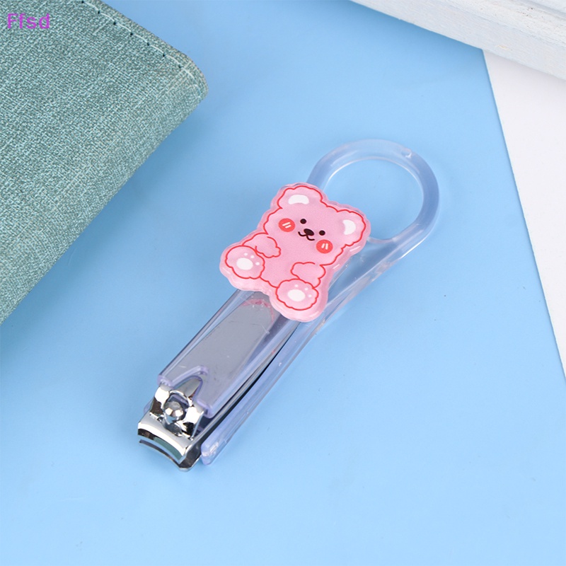 Kềm Cắt Móng Tay / Móng Chân Trong Suốt Không In Họa Tiết Hoạt Hình Dễ Thương Cho Bé