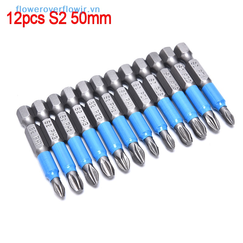 Bộ 12 Mũi Khoan Điện Một Mặt 50mm Chống Trượt