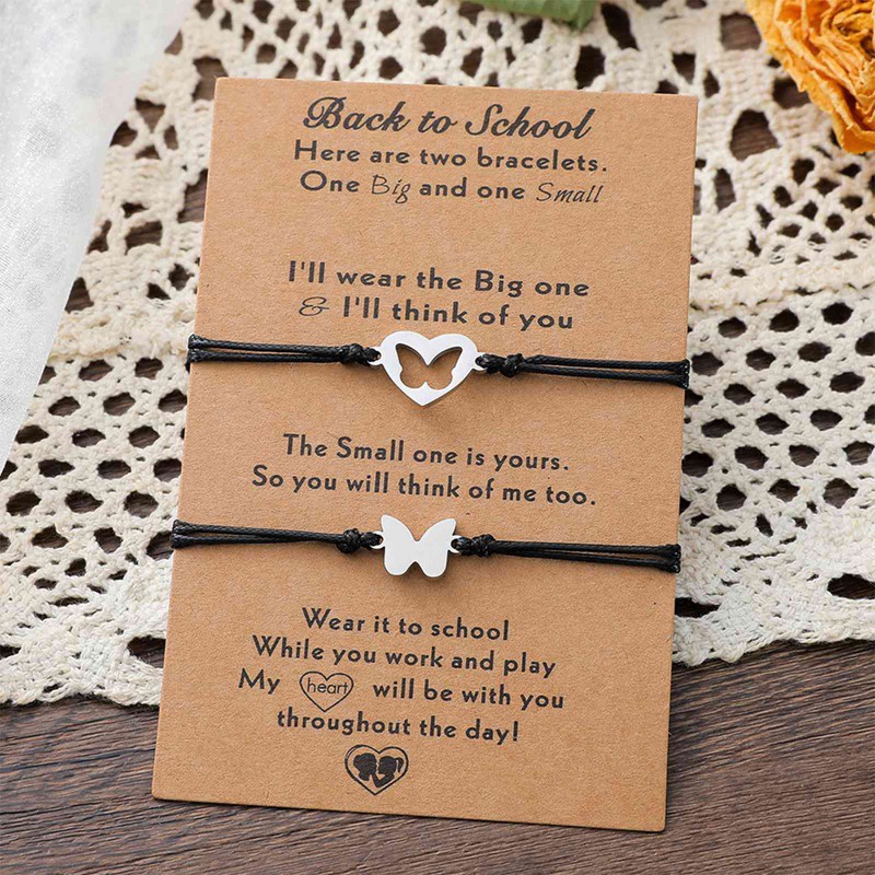 Bộ 2 Vòng Tay Hình Bướm Rỗng Cho Mẹ Và Con Gái