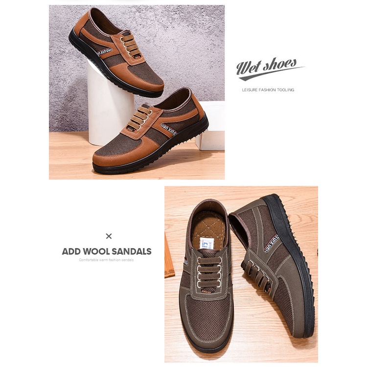 Giày Lười Đế Mềm Chống Trượt Thoáng Khí Cho Nam