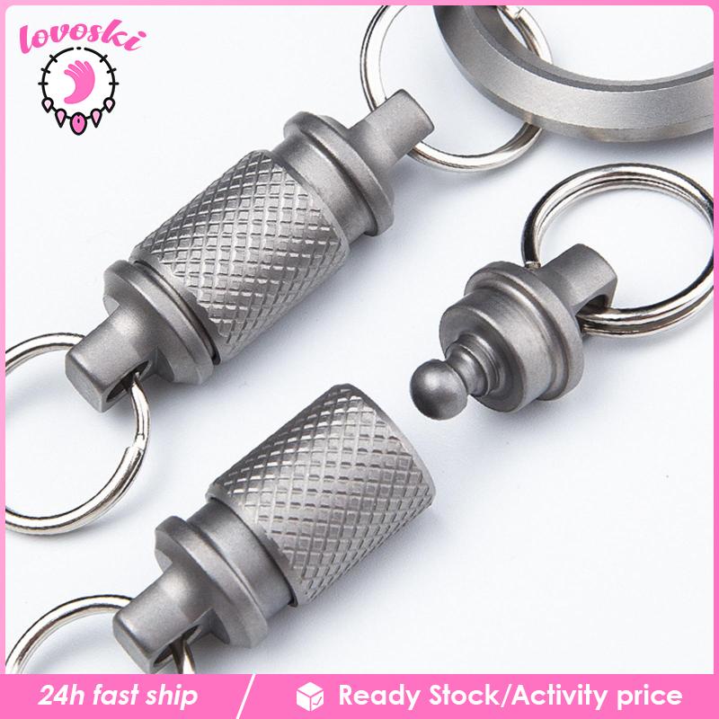 Giá Đỡ Chìa Khóa Đeo Thắt Lưng Bằng Hợp Kim Titan Dành Cho Nam Nữ