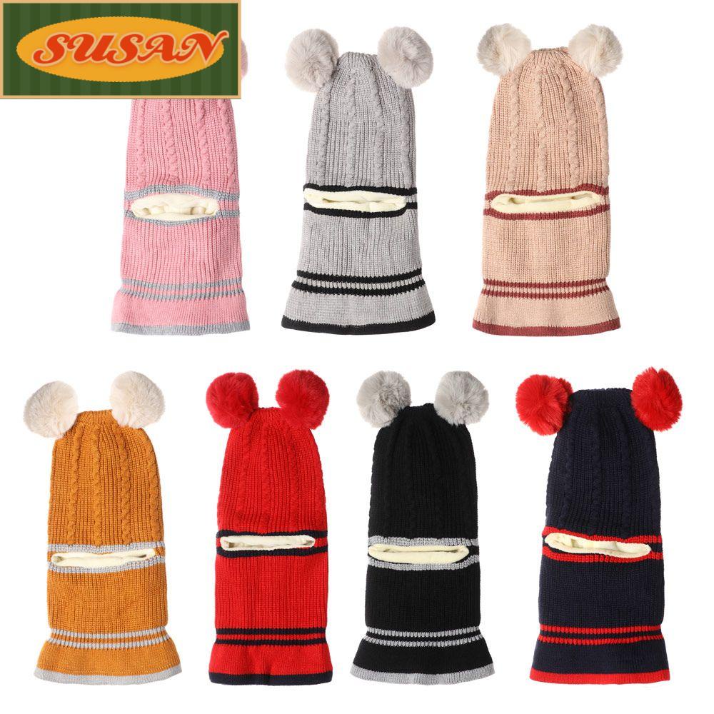 SUSANS Mũ beanie Trùm Đầu Đa Năng Giữ Ấm Cho Bé