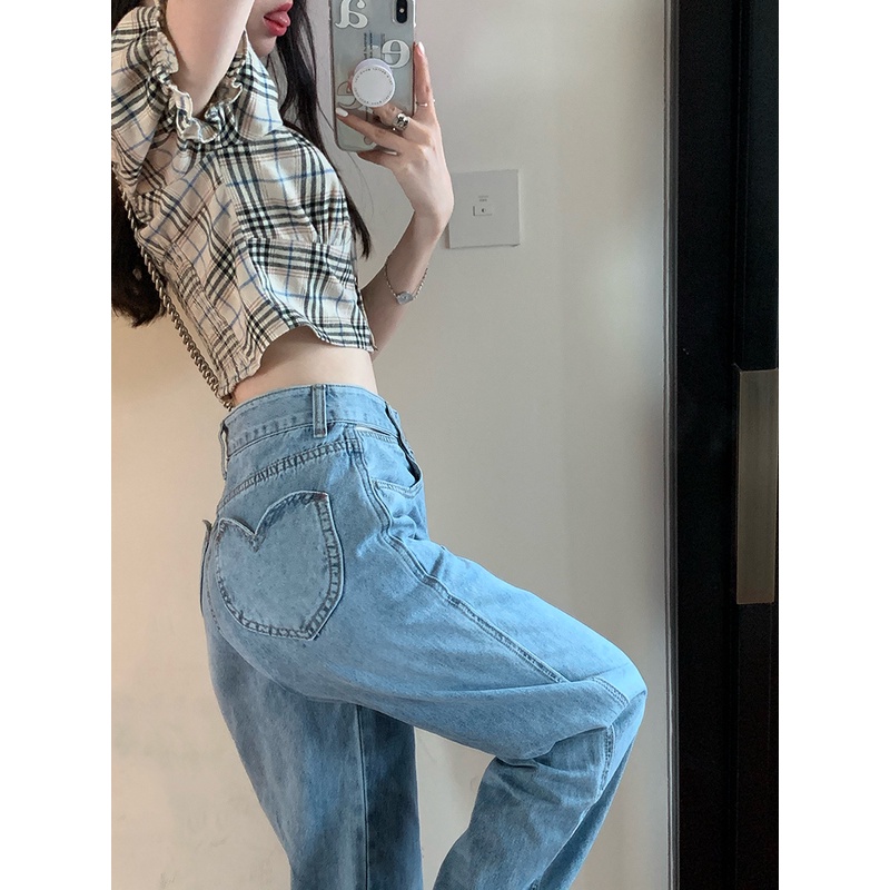 Áo Sơ Mi Tay Ngắn Phồng Ôm Dáng Họa Tiết Sọc Caro Phong Cách Cổ Điển Thời Trang Mùa Hè