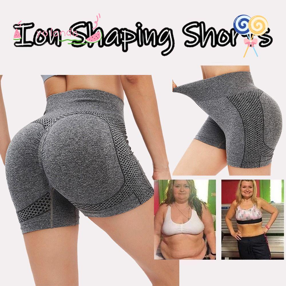 YOLA Quần Đùi Thể Thao Vải Tourmaline Ôm Dáng Nâng Mông Điều Tiết Thoải Mái Thoáng Khí