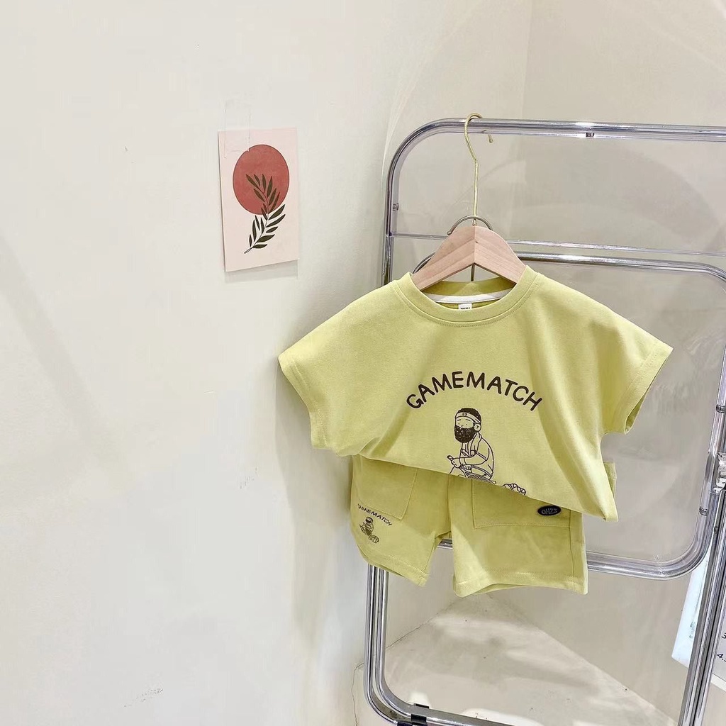 Set Đồ Thể Thao Thiết Kế Mới Năng Động Thời Trang Mùa Hè Dành Cho Bé Trai