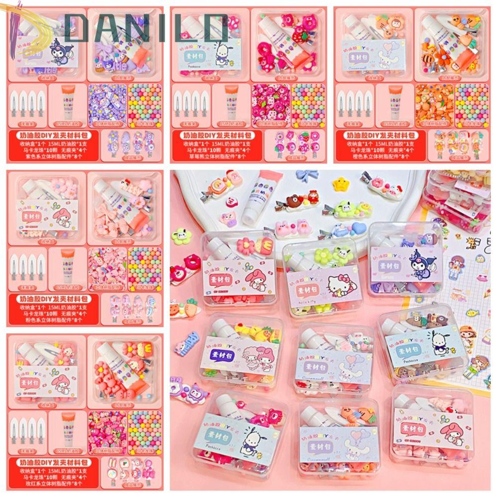 DANILO Keo Dán Kẹp Tóc DIY Nhiều Màu Sắc Dễ Thương Cho Điện Thoại