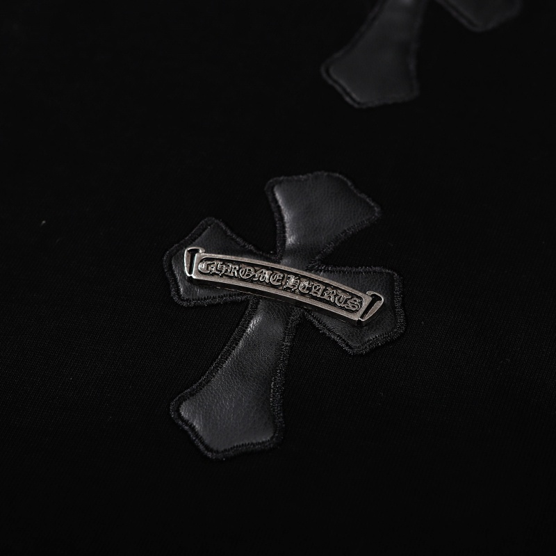 Chr-come88he-ars Áo Thun Tay Ngắn Màu Đen / Bạc Phong Cách Đường Phố Thời Trang Chất Lượng Cao Nyr65