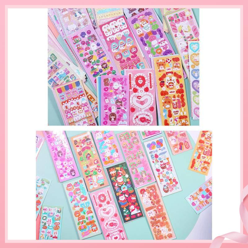 Set 200 Hình Dán Thẻ Cuckoo Laser Dễ Thương Phong Cách Hàn Quốc Dùng Làm Quà Tặng