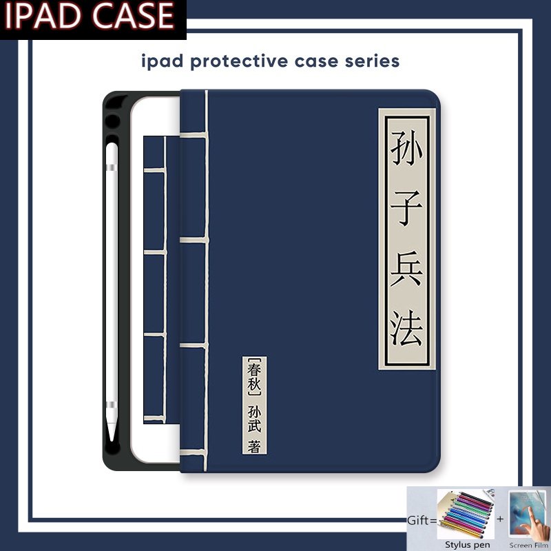 Ốp Máy Tính Bảng Có Ngăn Đựng Bút Cho Ipad Pro 11 Inch 2022 10th 9th 8th 7th 6th 5th Air 5 4 3 2 1 9.7 2017 2018 10.2 2019 2020 2021