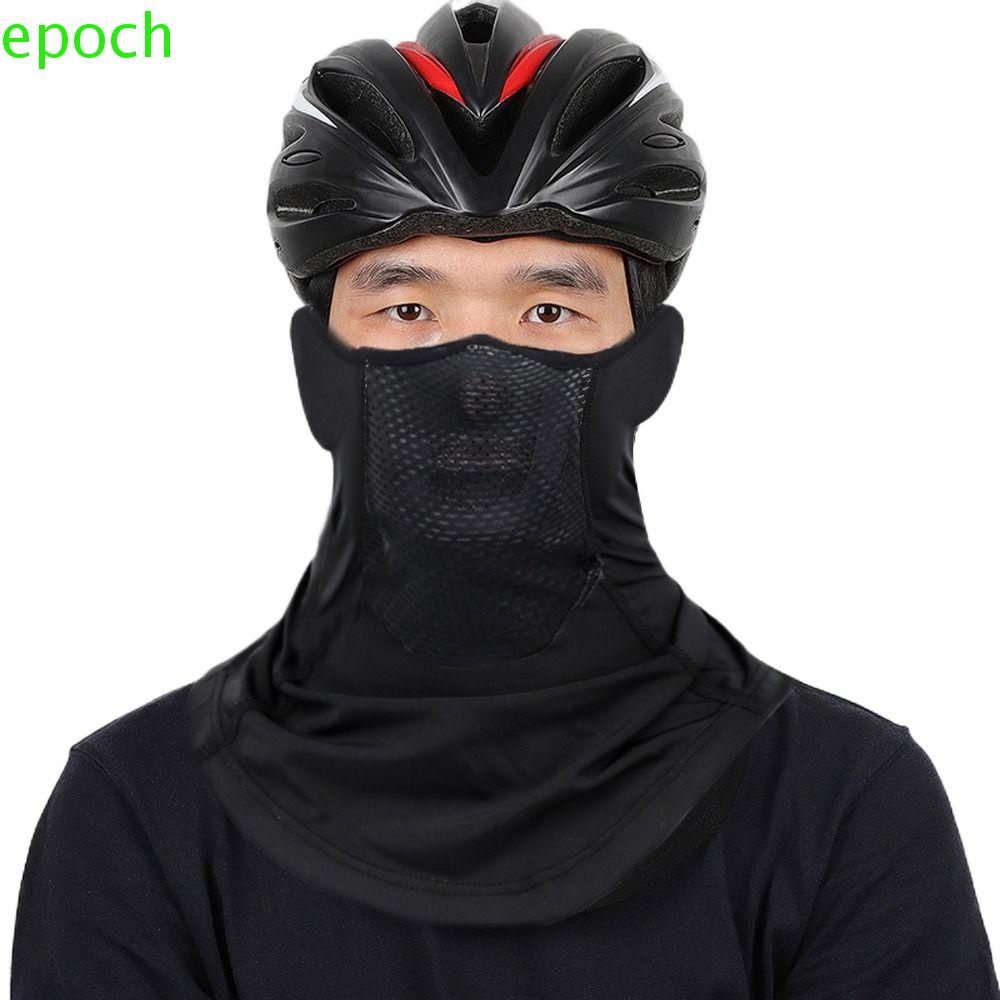 EPOCH Khẩu Trang Chống Nắng Chống Bụi Chống Gió Bằng Lụa Lạnh Màu Sắc Đơn Giản Kèm Nắp Đậy Cổ