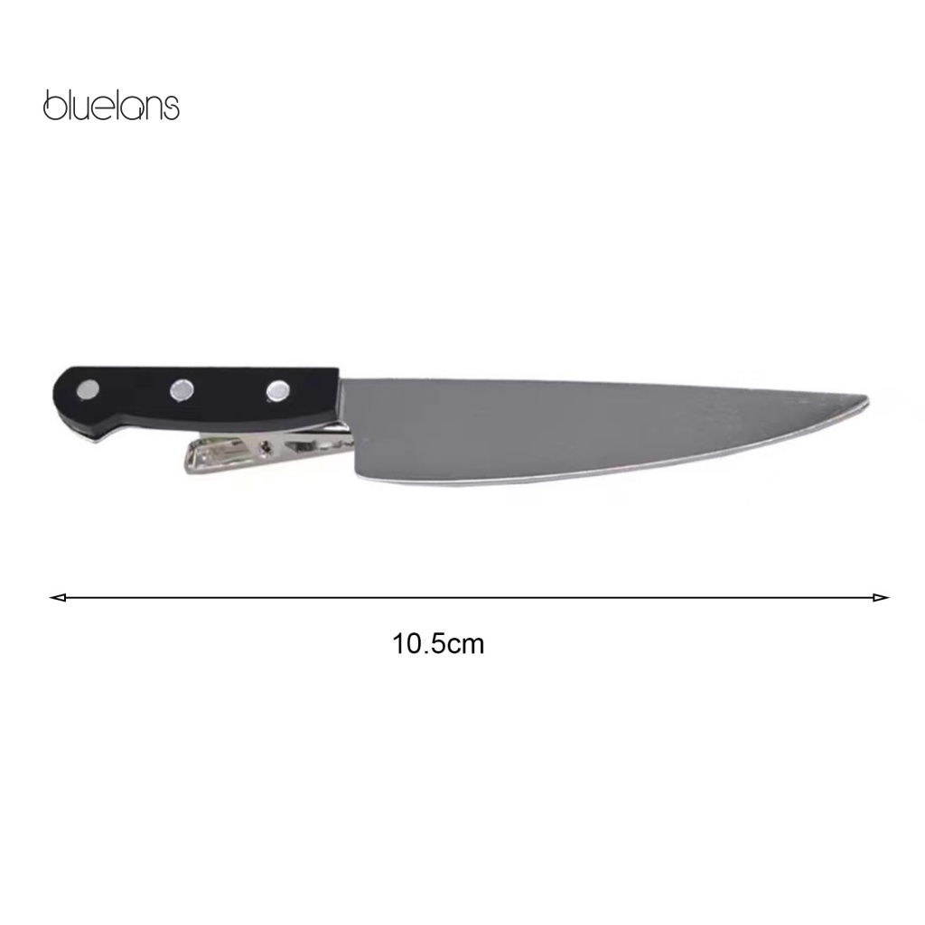 Kẹp Tóc Hình Dao Cắt Chống Trượt Phong Cách Punk Sáng Tạo Cho Nữ