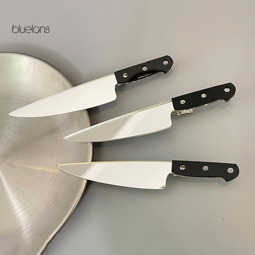 Kẹp Tóc Hình Dao Cắt Chống Trượt Phong Cách Punk Sáng Tạo Cho Nữ