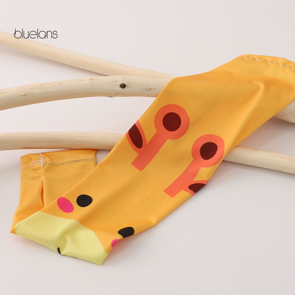 1 / 2 Găng Tay Chống Nắng Chống Tia UV Bằng Cotton In Họa Tiết Hoạt Hình Dễ Thương Cho Bé