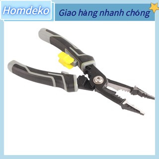 Kìm thợ điện bấm dây đa năng màu xám kìm Homdeko