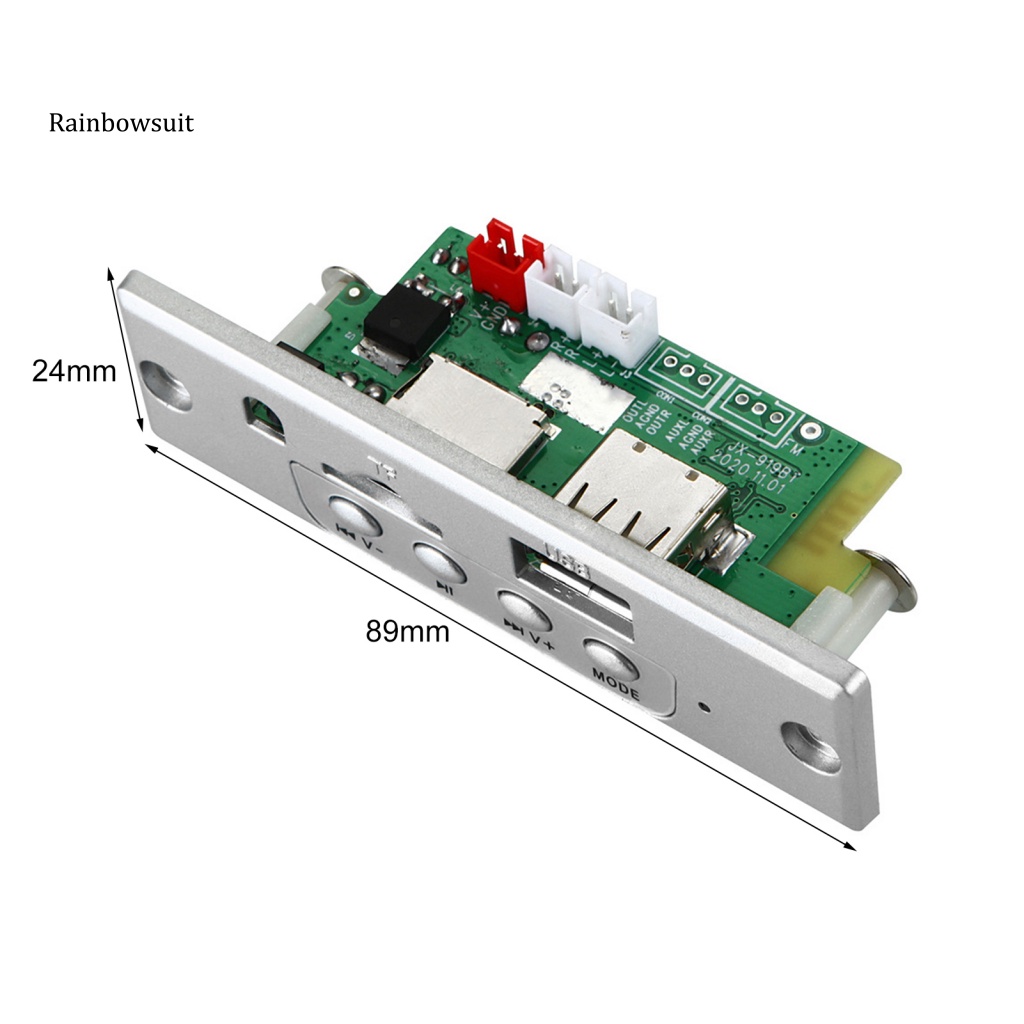 Mô Đun Giải Mã Máy MP3 12V 50W Bluetooth-compatible 5.0 Kèm Bộ Khuếch Đại Nguồn Cho Xe Hơi