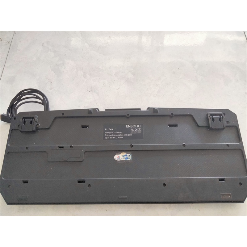 Bàn phím PC Ensoho E-104K USB đen Cũ
