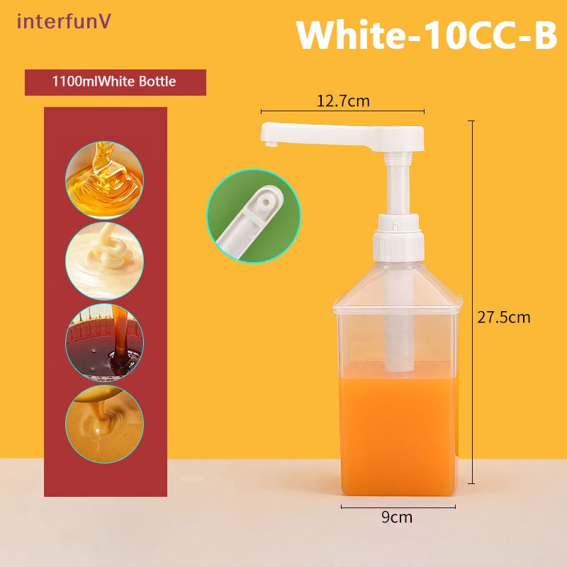 Bình Đựng Mật Ong 10 / 15 / 20 / 30CC Có Vòi Bơm Thủy Lực Cho Nhà Bếp