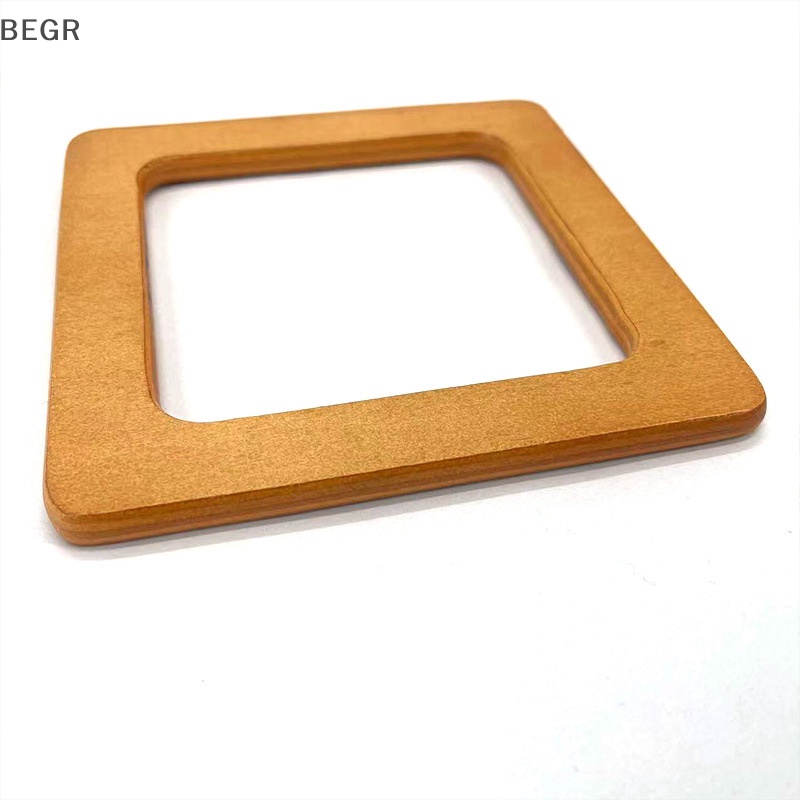 Tay Cầm Bằng Gỗ Hình Vuông Màu Trơn DIY Dành Cho Túi Xách Nữ