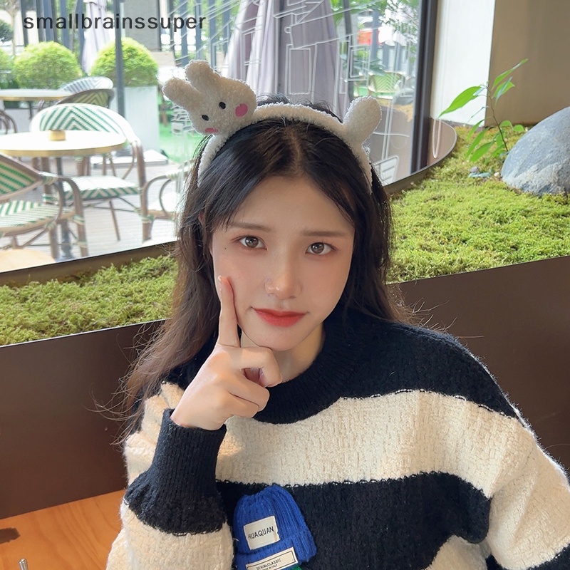 Băng Đô Cài Tóc Hình Chú Mèo Hoạt Hình Bằng Lông Nhung Thời Trang Thu Đông Hàn Quốc Cho Nữ SBS