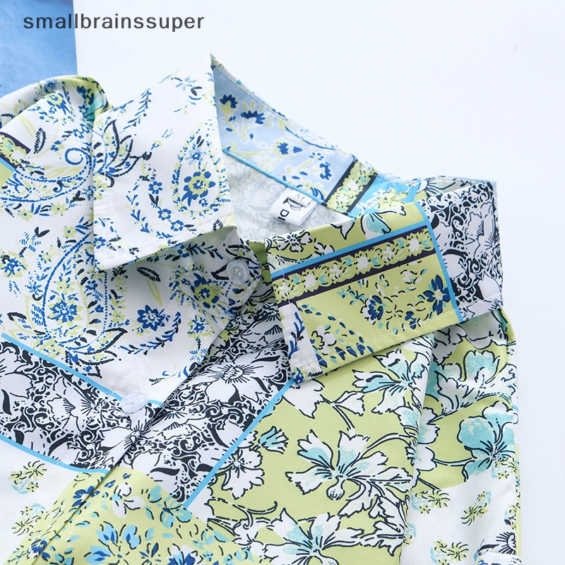 Áo Sơ Mi Dài Tay Dáng Rộng In Họa Tiết Hoa Thời Trang Mùa Hè Cho Nữ