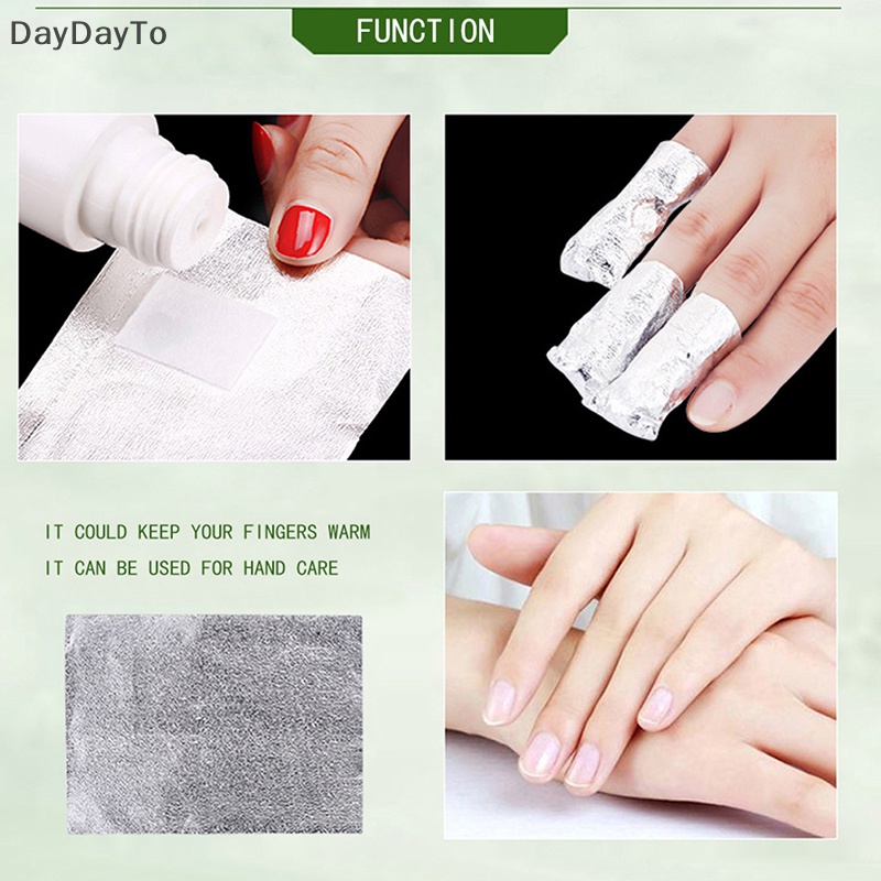 Hộp 100 Miếng Giấy Bạc Tẩy Sơn Móng Tay