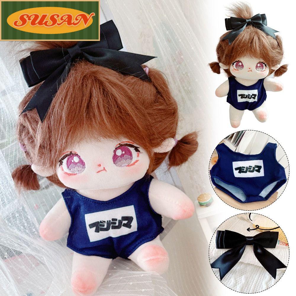 SUSANS Áo liền quần Ngủ Cotton Dễ Thương Với Kẹp Đầu Cho Búp Bê Mới