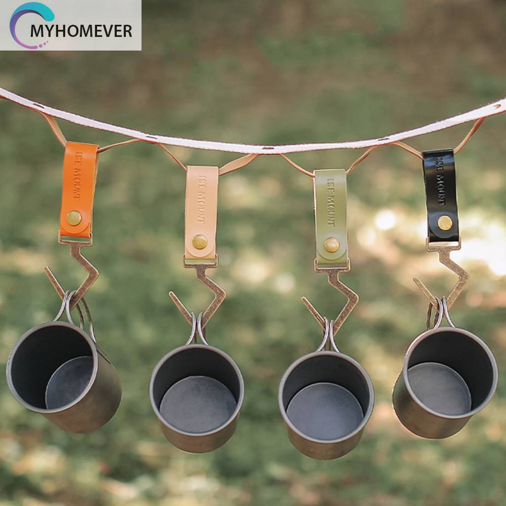 Móc Treo Đồ Bằng Da PU Đa Năng Tiện Dụng Mang Theo Du Lịch Cắm Trại