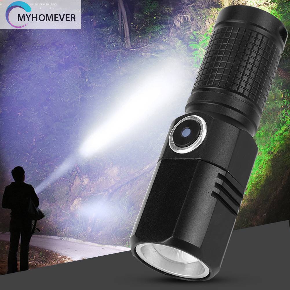 Đèn Pin 800LM XHP50 LED 700mAh / 1200mAh 5 Chế Độ Kèm Sạc USB Loại C