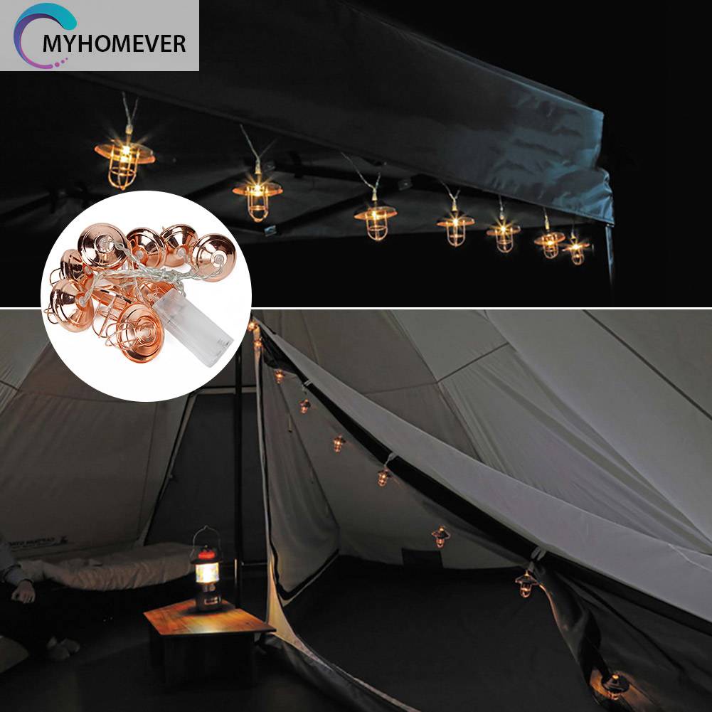 Dây Đèn Cắm Trại Chống Nước IPX4 50LM Phong Cách Retro