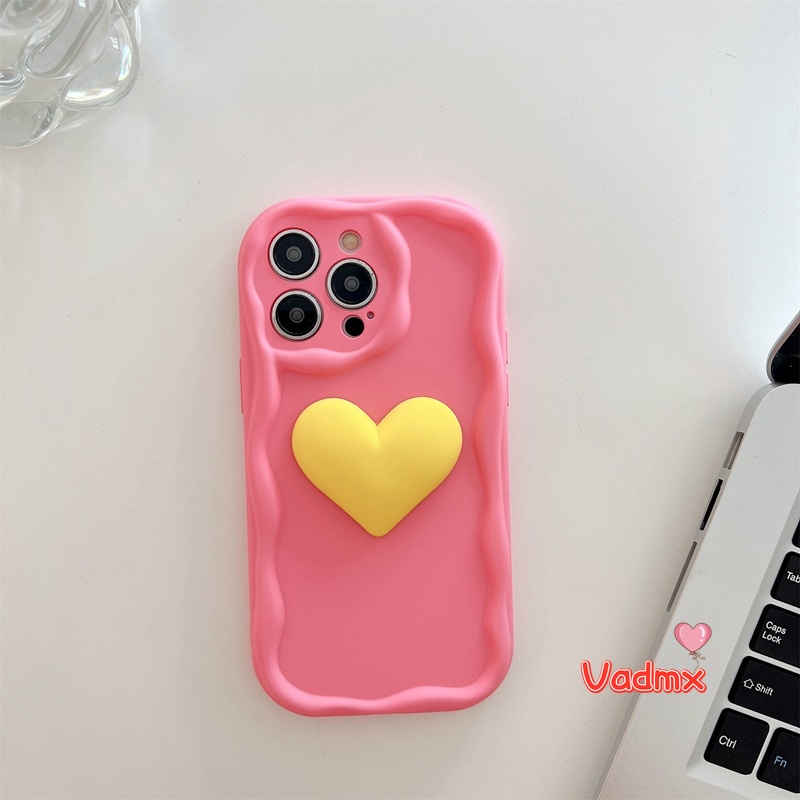 Ốp Điện Thoại Silicon Mềm Hình Trái Tim 3D Cho Samsung Galaxy S23 Ultra S23 Plus S23 + S22 + S22 Ultra S22 S21 Plus S21 Ultra S21 +