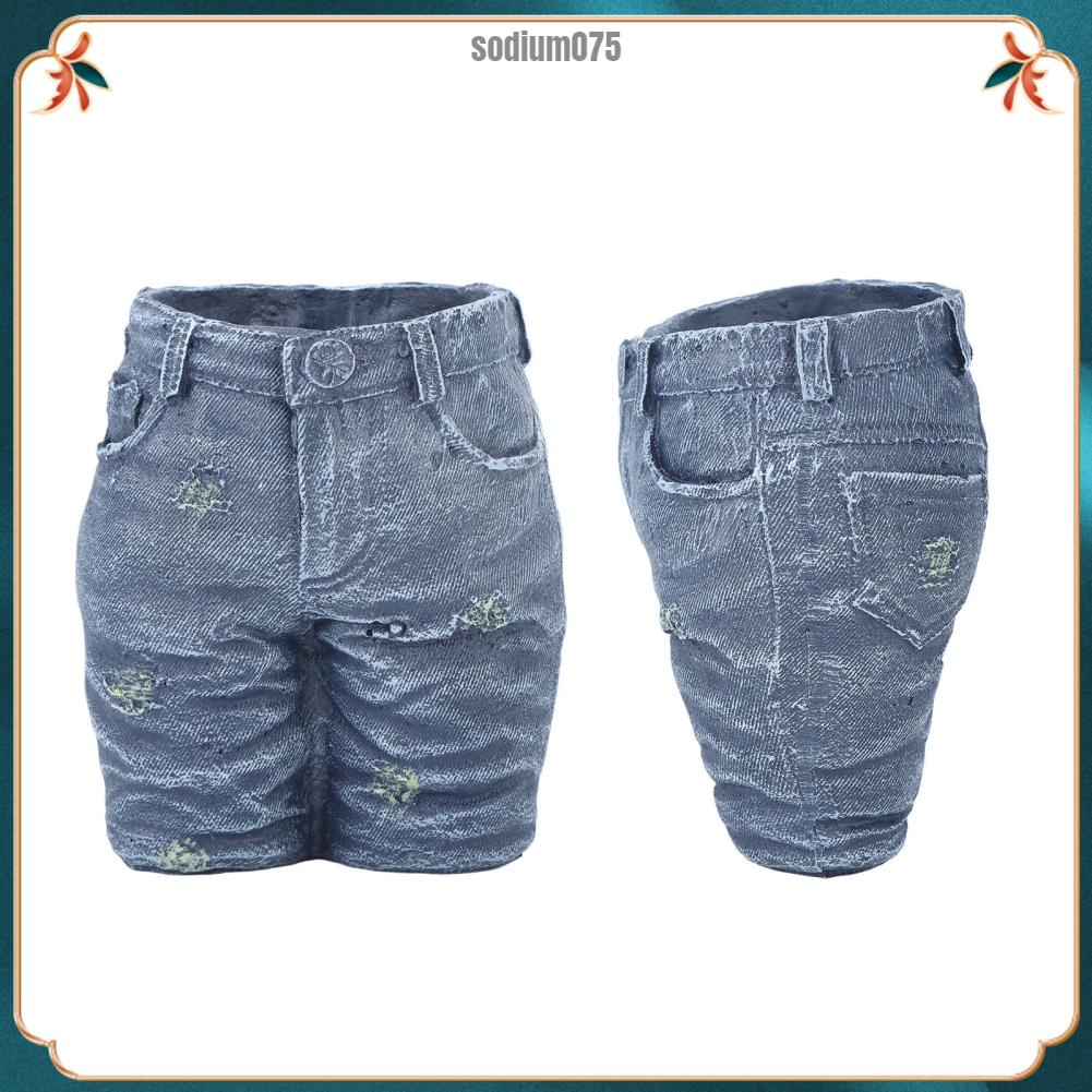Sodium075 Sáng Tạo Hoa Denim Trang Trí Nồi Quần Áo Cho Vườn Thủ Công